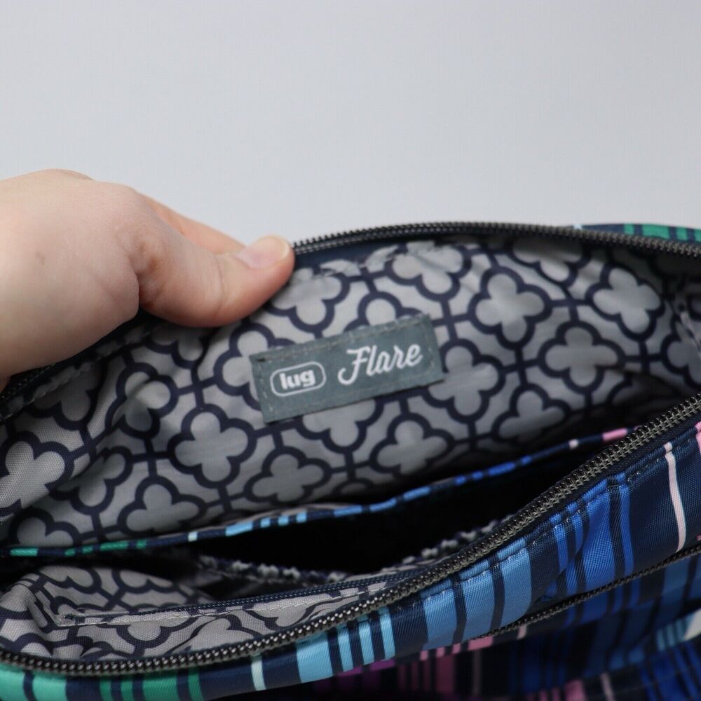 Lug FLare 2 RFID Crossbody Bag Love Multi Stripe Rainbow - Picture 3 of 6